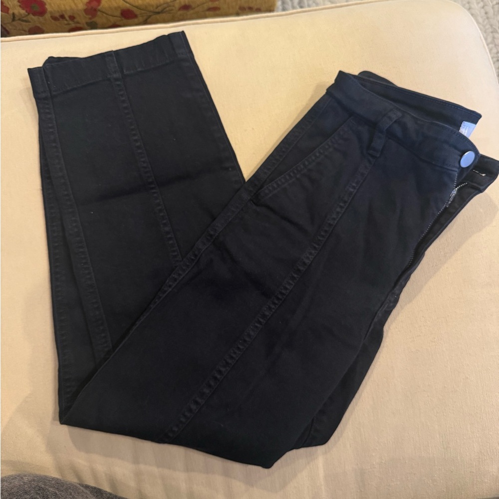 Everlane Black Pant Exposed Seam 4R